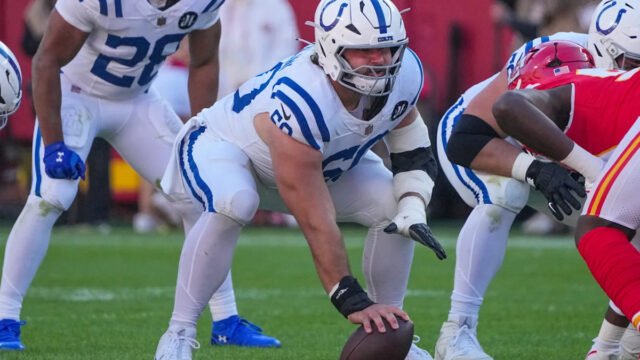 Colts center Tanor Bortolini sits out practice with right foot brace amid roster changes