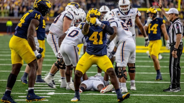 Michigan edge rusher Tariq Boney named among top 25 freshmen by ESPN after strong start