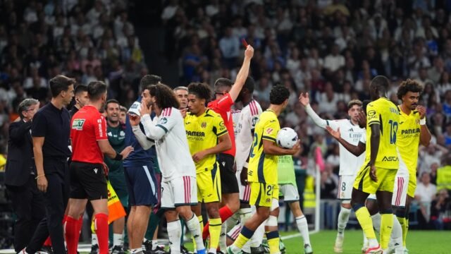 Vinicius Jr receives red card for hair pull in Real Madrid’s win, Mourinho skips press conference