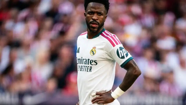 Vinicius Junior suspended for four La Liga matches after hair-pulling red card