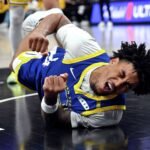 Warriors rookie Yaxel Lendeborg faces tough defensive test guarding Lakers’ Walker Kessler in preseason game