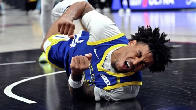 Warriors rookie Yaxel Lendeborg faces tough defensive test guarding Lakers’ Walker Kessler in preseason game